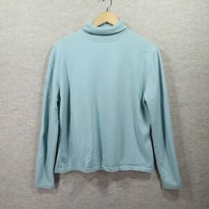 Façonnable Turtleneck Sweater XL Vintage Y2K Merino Wool Blend Light Blue 0260